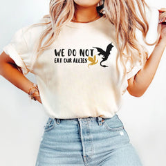 Fourth Wing -  The Fourth Wing Shirt | Comfort Colors | We Do Not Eat Our Allies | Tairn & Andarna, Dragon Lover Shirt, Basgiath War College, Bookish Shirt