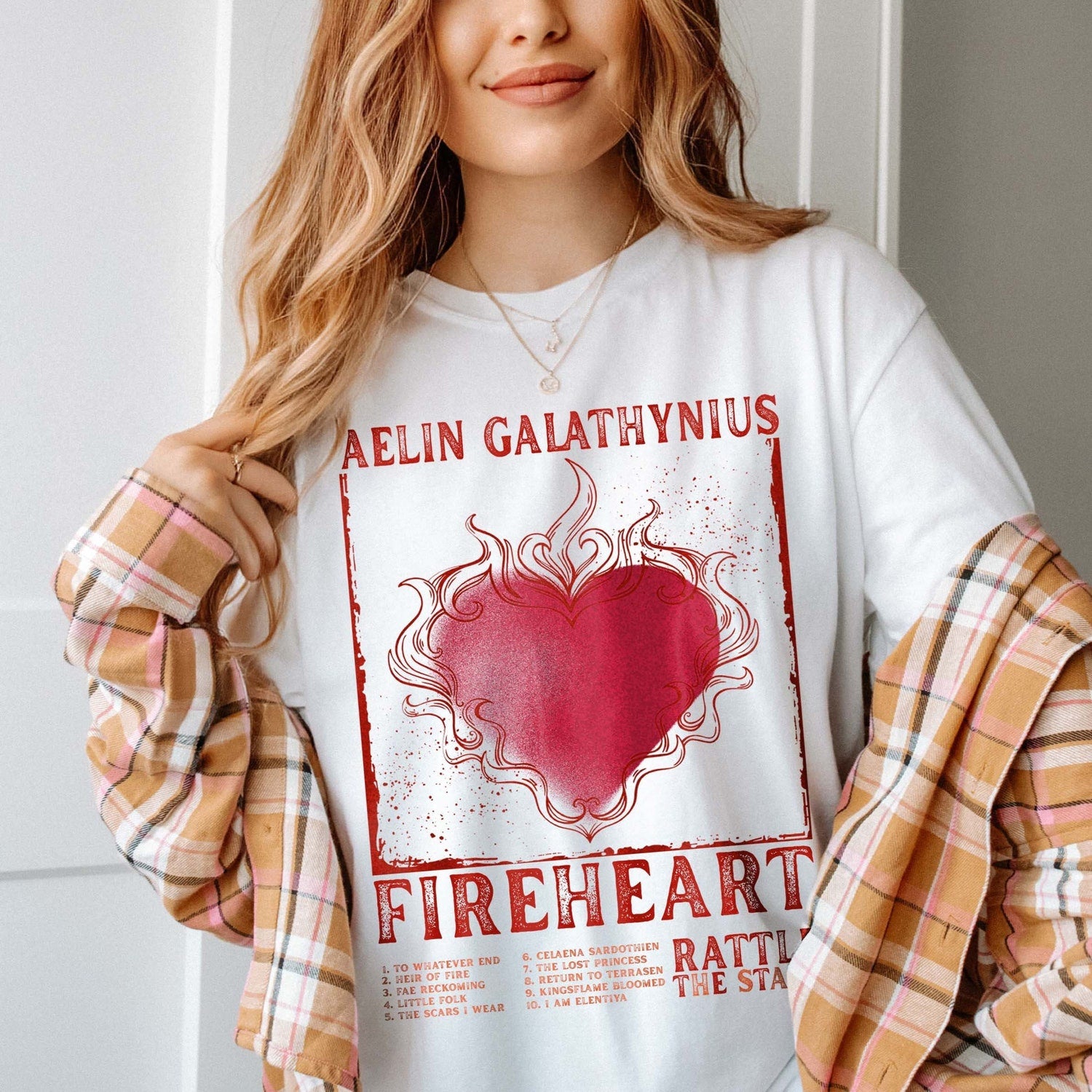 (TOG) -  Fireheart Shirt, Aelin Galathynius Shirt, Throne Of Glass Tee, Terrasen Shirt, The Thirteen, Book Lover T-Shirt, SJM Comfort Colors� Gift