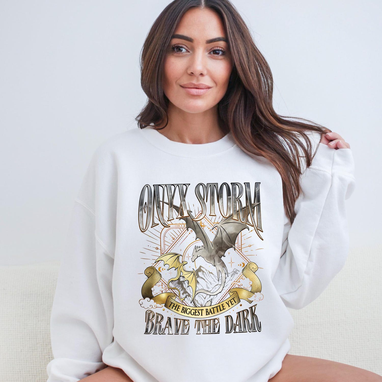 Fourth Wing -  Onyx Storm Shirt Fourth Wing Basgiath War College Sweatshirt Gift Xaden Riorson Bookish Gift for Her Onyx Storm Sweatshirt Fourth Wing Book