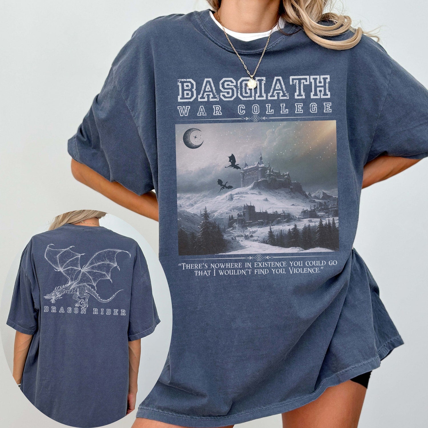 Basgiath War College, Dragon Rider Shirt, Xaden Riorson, Fourth Wing Shirt, Basgiath Comfort Colors, Iron Flame Tee, Rebecca Yarros Apparel