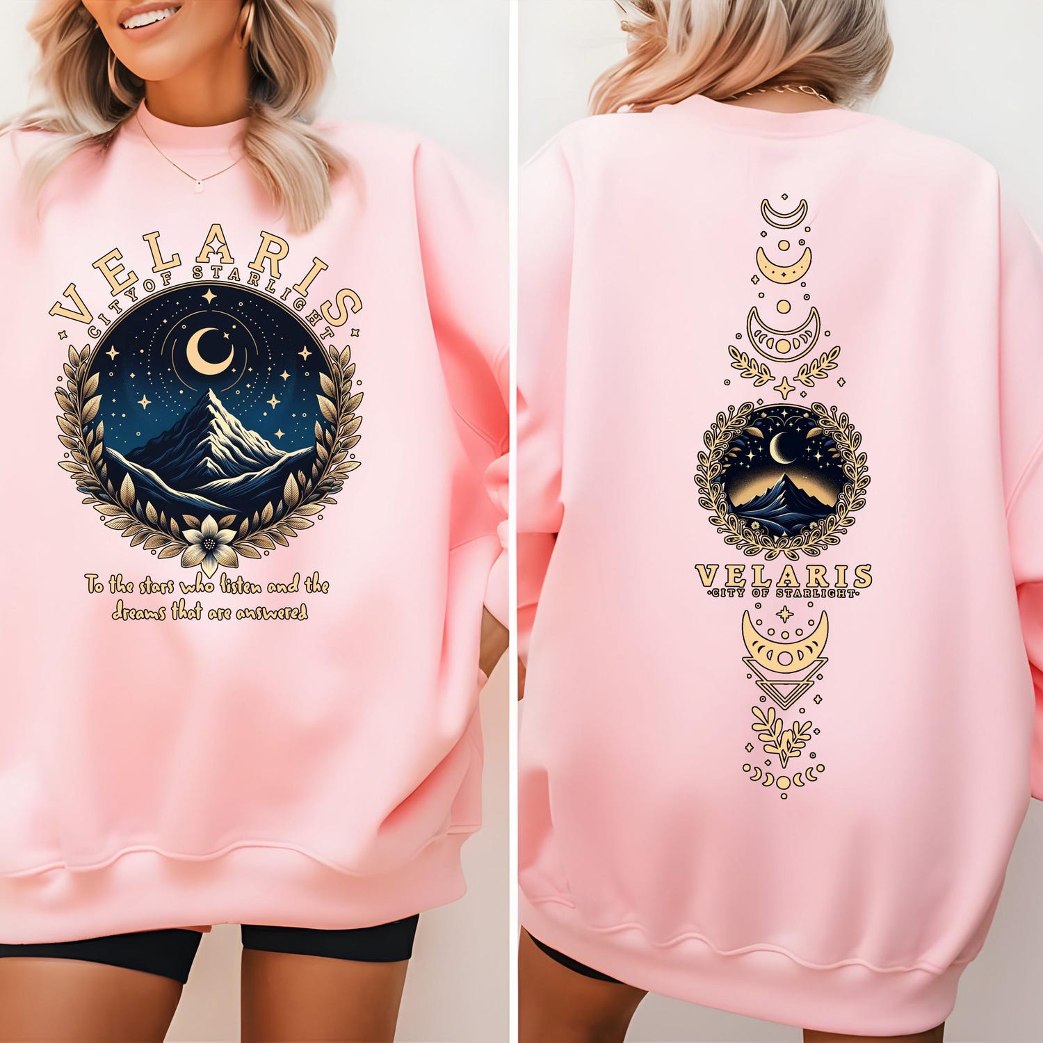 ACOTAR -  Velaris ACOTAR  Sweatshirt, Velaris City Of Starlight, The Night Court Shirt,SJM Merch Shirt,Court of Dreams,Rhysand,Cassian,horns and Roses