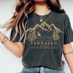 (TOG) -  Comfort Colors� SJM- Terrasen t-shirt, Throne of Glass T-shirt, Throne Of Glass Aelin Galathynius Shirt, Book Lover,  gifts for book lover