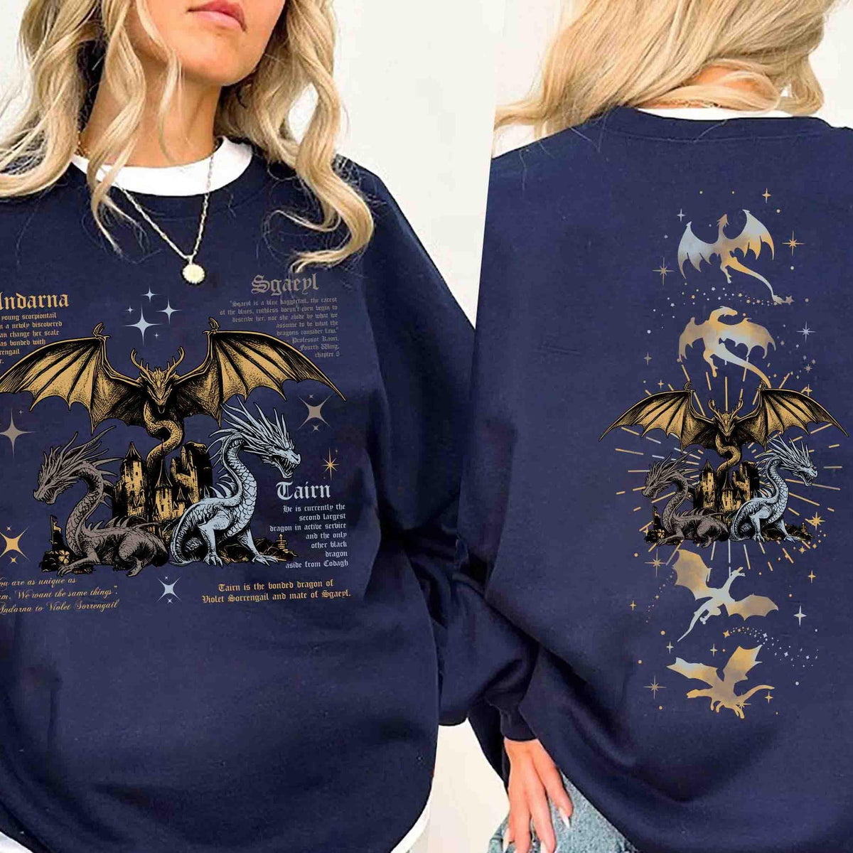 Fourth Wing -  Fourth Wing Dragon Shirt, Tairn & Andarna Dragon TShirt, Basgiath War College Tee, Fantasy Readers Gift, Dragon Rider Shirt, Fourth Wing