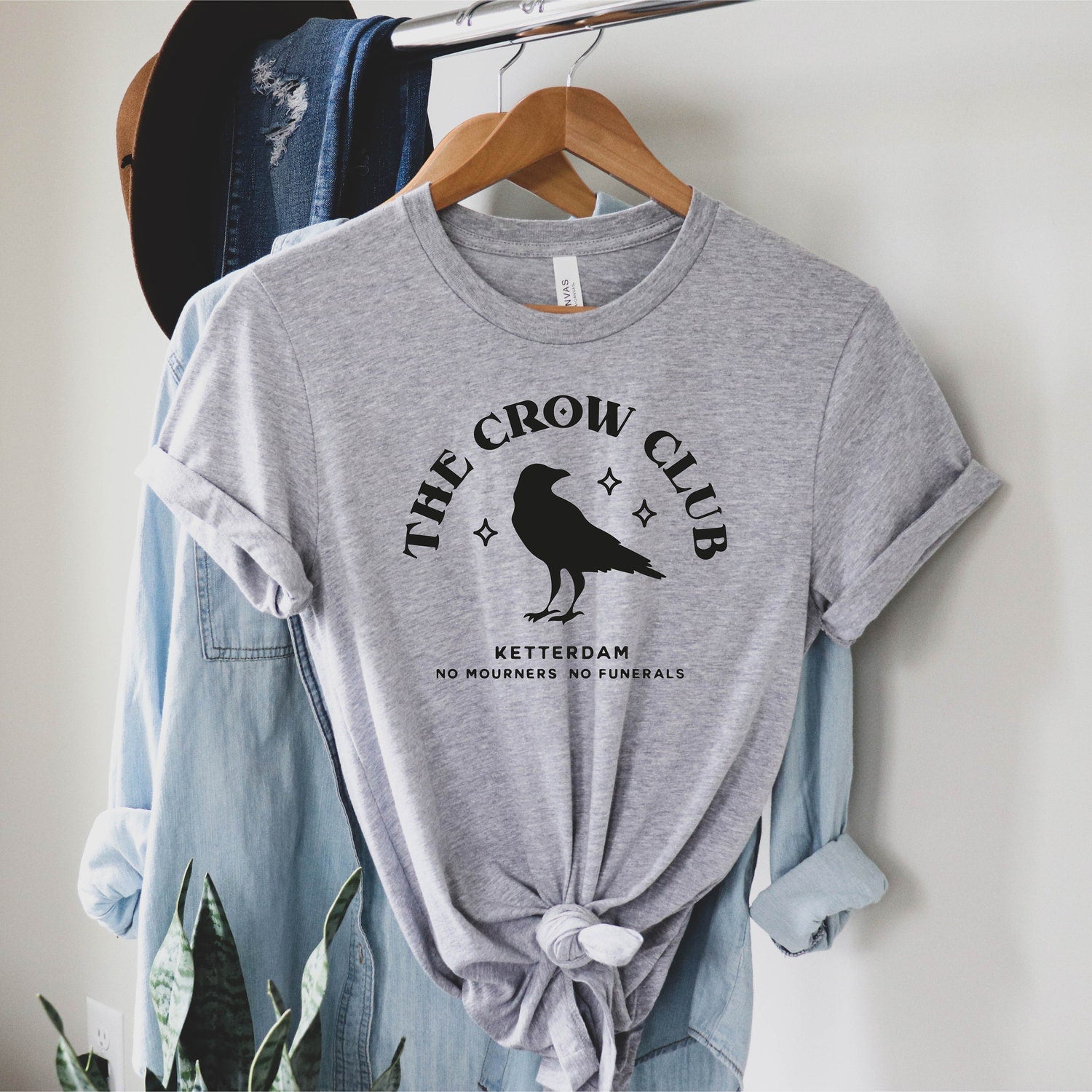 (SOC) -  Ketterdam Crow Club Shirt, Six of Crows, Student Gift, Gift For Student, Educational Tee, Secondary School, Unisex Apparel, Adult T-Shirts