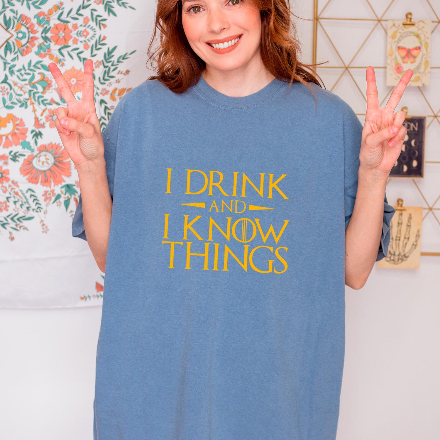 (SOC) -  I Drink and I Know Things T-shirt, A Game of Thrones Fans, Comfort Colors, Gift for Friends, Family, Coworkers, Quality Shirt, Tiryon Quote