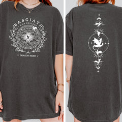 Fourth Wing -  Comfort Colors Basgiath War College Double-Sided, Fourth Wing Shirt, Bookish Shirt, Dragon Rider, Violet Sorrengail, Xaden Riorson, Quadrant