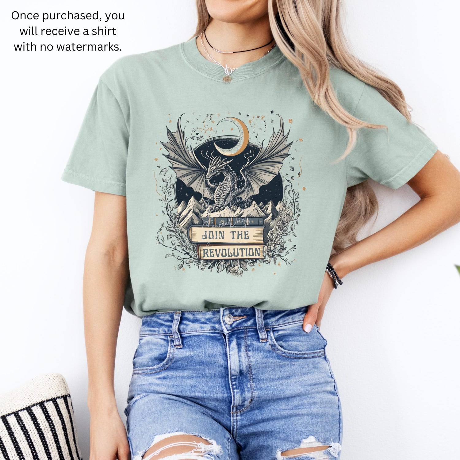 Fourth Wing -  Join the Revolution Book Dragon Shirt, Comfort Colors Unisex Tshirt Bookish Merch, Book Lover Gift, Reading Gift, Fourth Wing Merch Shirt