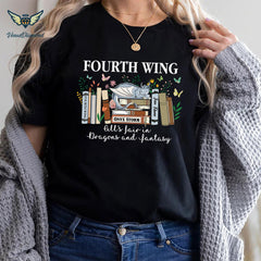 Fourth Wing -  Fourth Wing All's Fair In Dragons and Fantasy Shirt , Fourth Wing Shirt, Fourth Wing Merch Riorson, Onyx Storm Tee, Bookish Gift, Book Lover