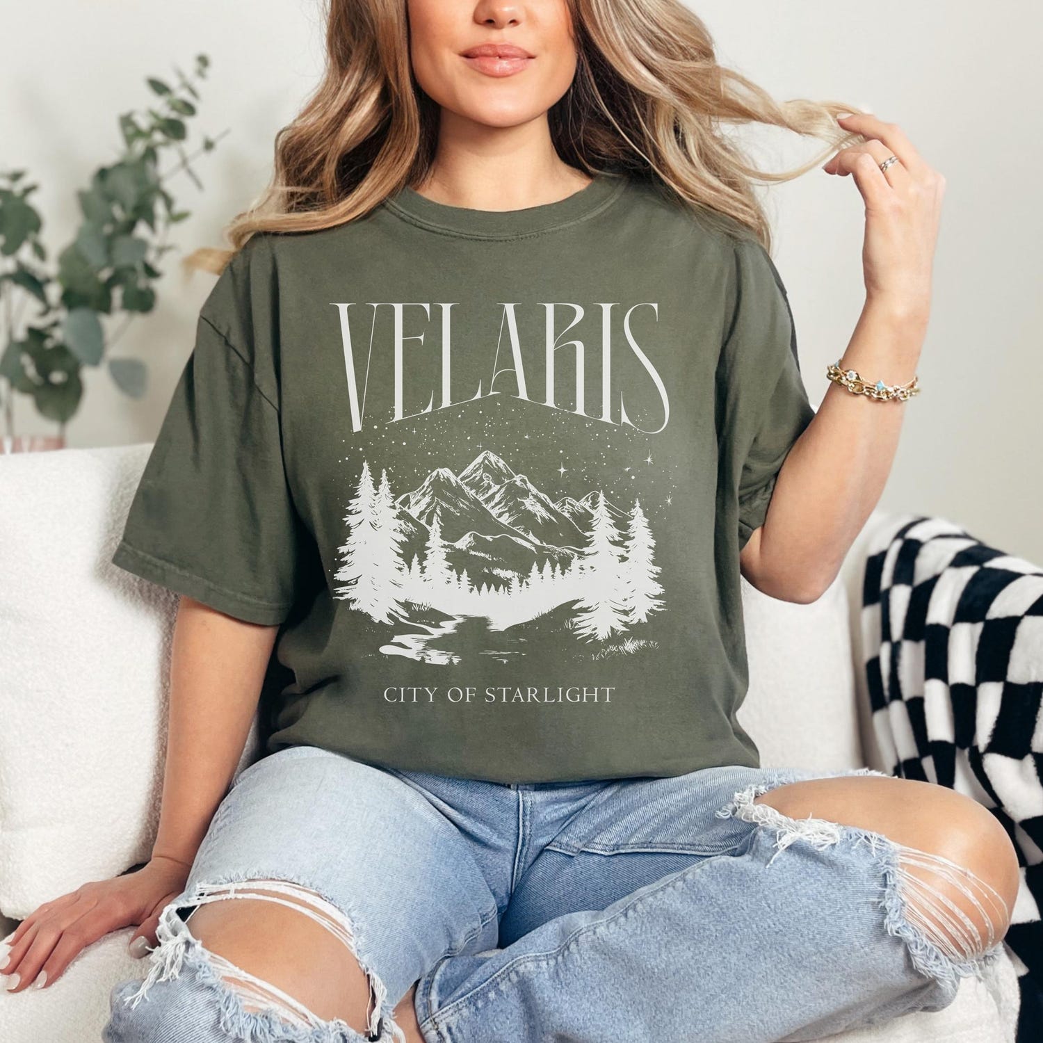 ACOTAR -  Velaris Comfort Colors Shirt ACOTAR shirt, ACOTAR merch, ACOMAF shirt, bookish merch, sarah j maas, Night Court Shirt