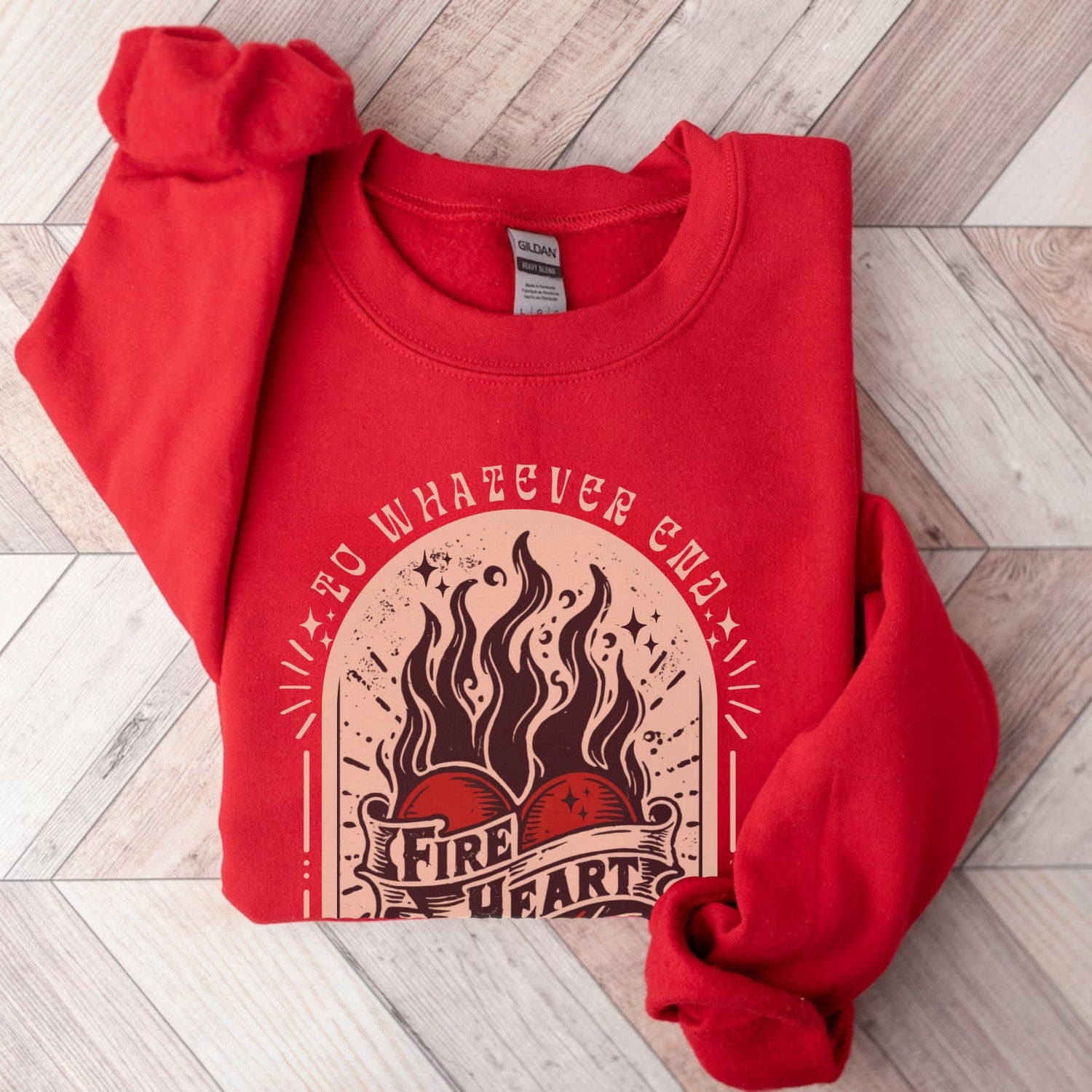 (TOG) -  Throne of Glass Fireheart Shirt, Fireheart Sweatshirt, Terrasen To Whatever End Kingdom Of Ash Shirt, ACOTAR Shirt, Aeline Galathynius, TOG