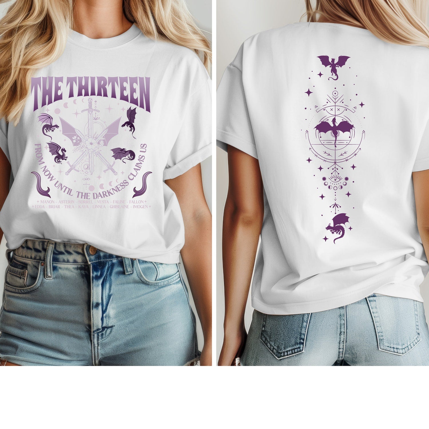 (TOG) -  Thirteen Throne Of Glass Shirt, From Now Until The Darkness Claims Us Shirt, We Are The Thirteen Tee, Throne Of Glass Fan Gift, Tog Merch