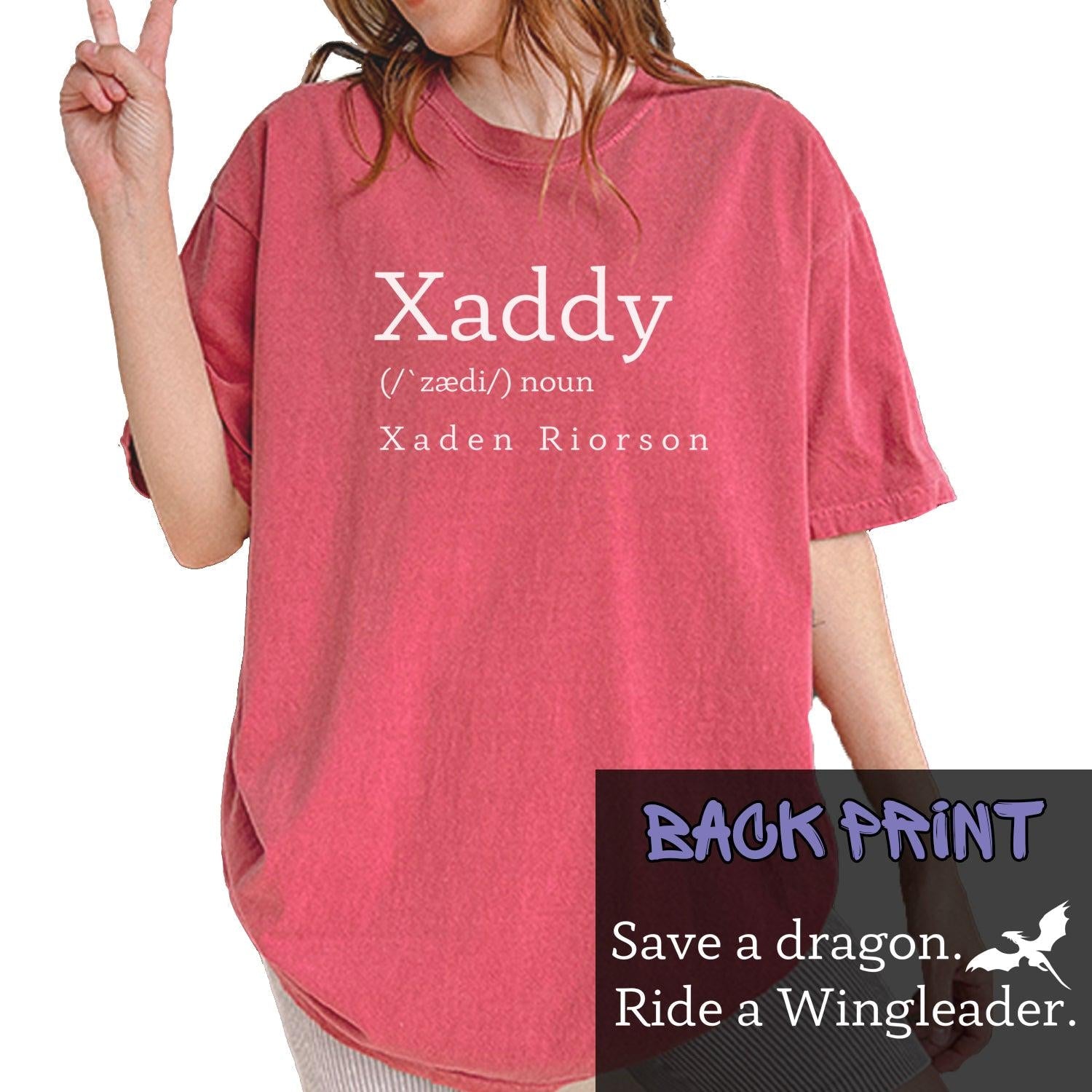 Fourth Wing -  Xaddy Save A Dragon Ride A Wingleader Vintage Soft Unisex T-shirt, Fantasy Bookish Shirt, Galentines Gifts, Dragon Riders Tee,Book Boyfriend