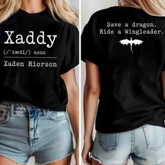 Fourth Wing -  Xaddy Shirt, Xaden Riorson Shirt, Xaden Fourth Wing Shirt, Fourth Wing Merch, Fantasy Bookish Shirt, Dragon Riders Shirt, Iron Flame Shirt