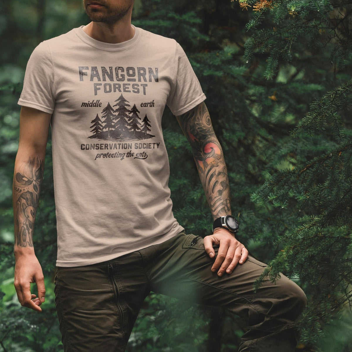 LOTR -  Fangorn Forest Conservation Society T-Shirt | Lord of the Rings Ents Unisex Classic Tee | Middle Earth Shirt