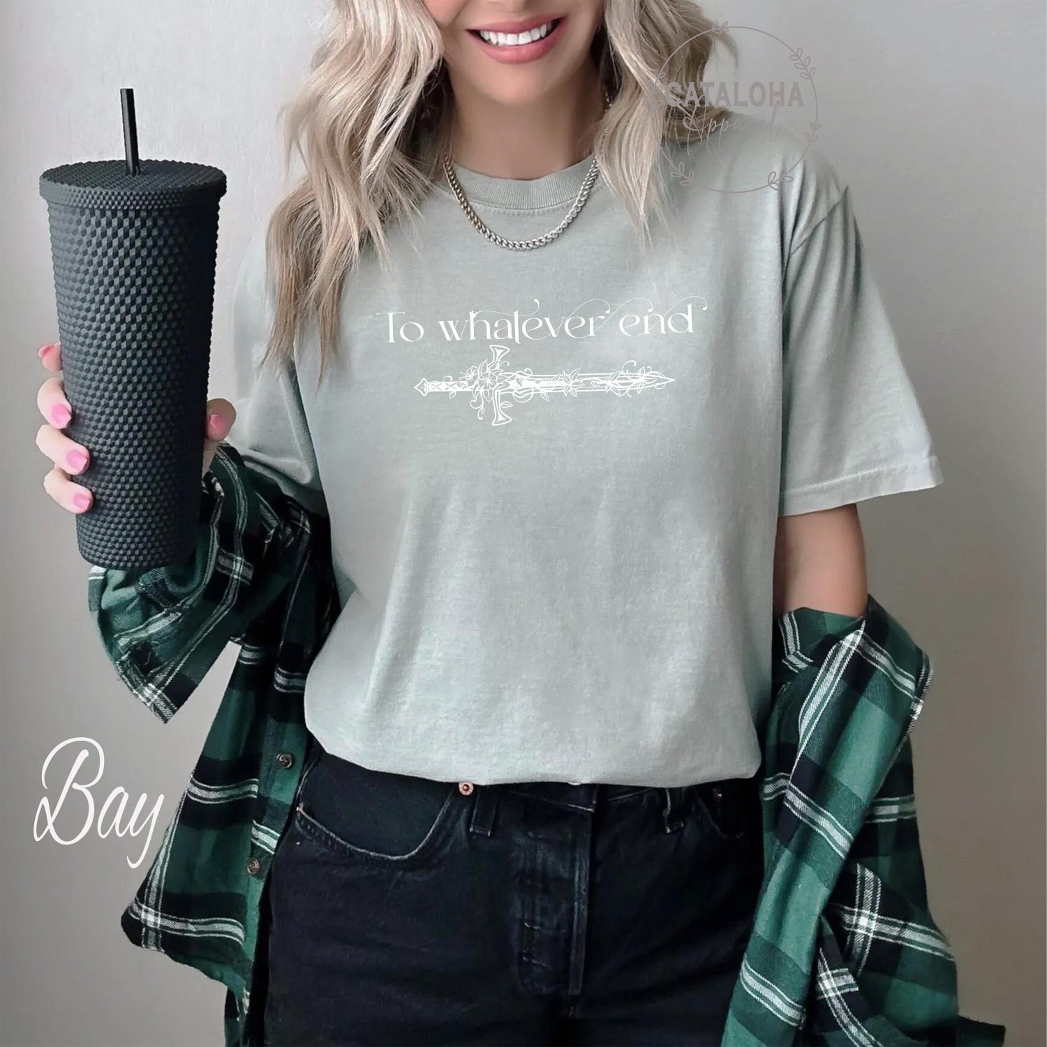 (TOG) -  To Whatever End Throne Of Glass, TOG Flower Aelin Quote sweatshirt, The Thirteen Shirt, Throne Of Glass sweater, Fireheart Shirt, SJM merch