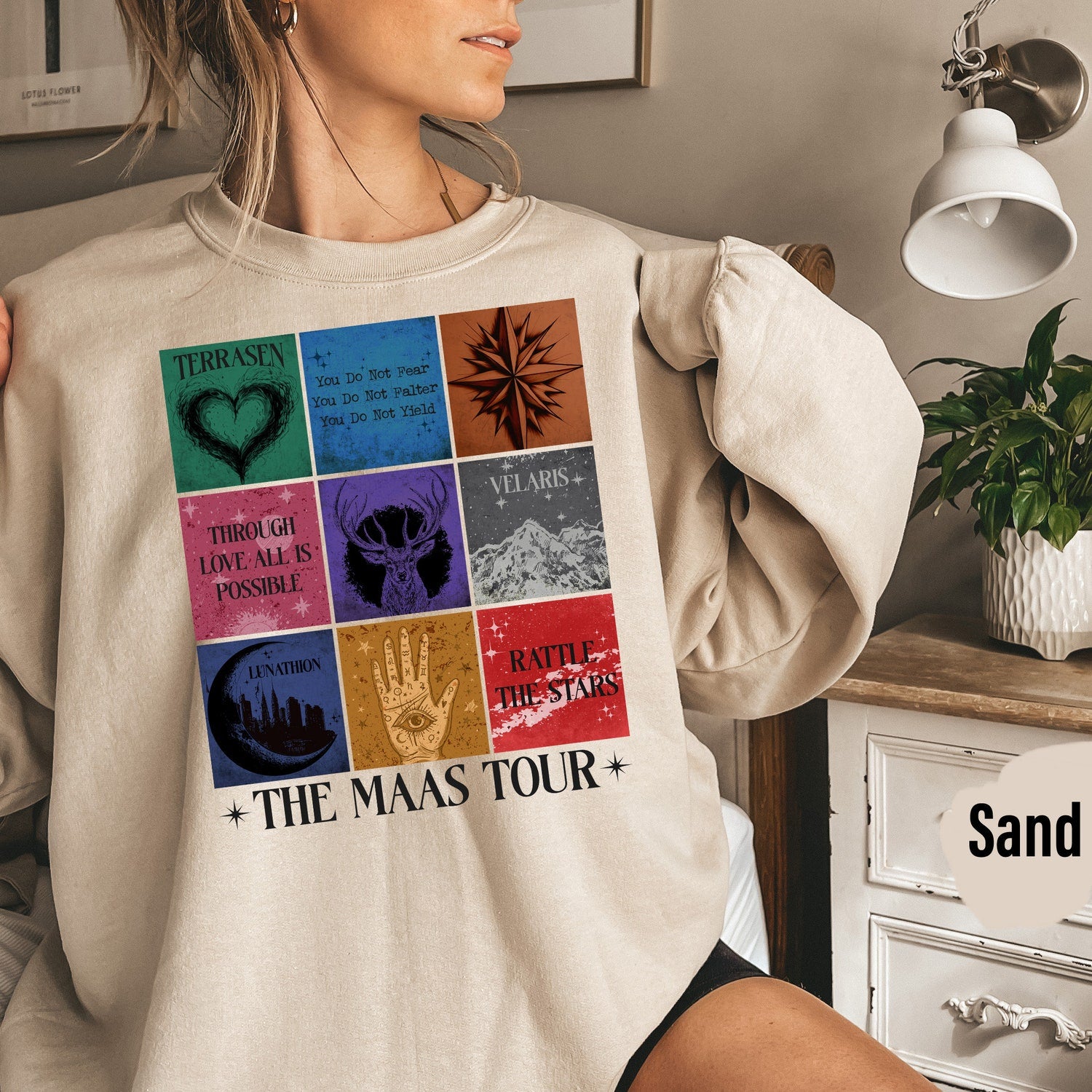 (TOG) -  Sarah J. Maas Eras Tour Sweatshirt, Throne of Glass Merch, Fantasy Inspired, Magic Tour Sweat, Velaris, Terrasen Crescent City Shirt -TC035