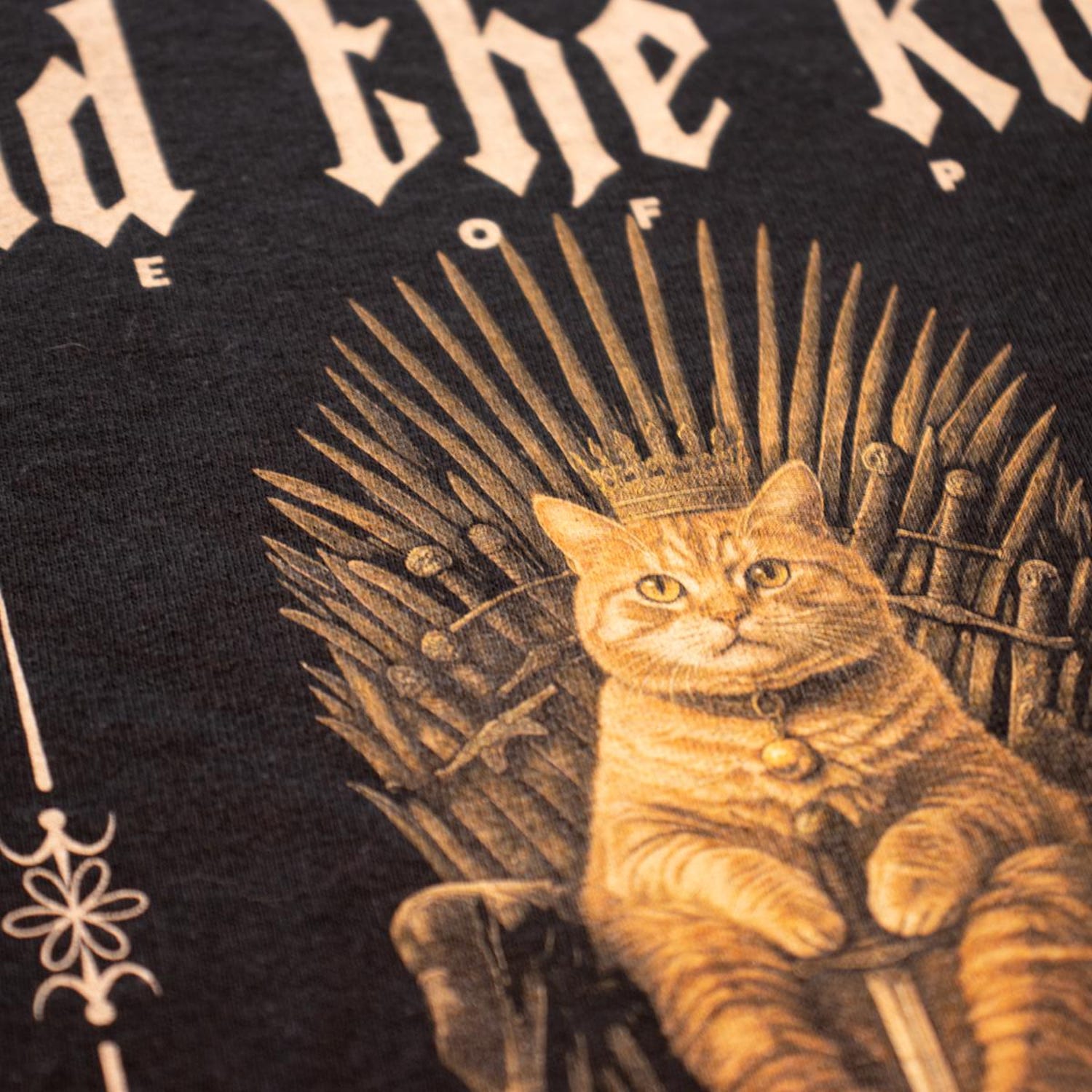 (SOC) -  Game of Thrones Cat Shirt, Funny Cat T-shirt, Iron Throne, King of the North, Bend the Knee, Winter is Coming, Cat Lovers Tee, Jon Snow