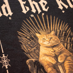 (SOC) -  Game of Thrones Cat Shirt, Funny Cat T-shirt, Iron Throne, King of the North, Bend the Knee, Winter is Coming, Cat Lovers Tee, Jon Snow