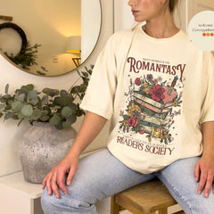 ACOTAR -  Romantasy Readers Society Comfort Colors Shirt, Book Lover Club, Romantasy Reader Gift, Fantasy Romance Book shirt, Dark Romance