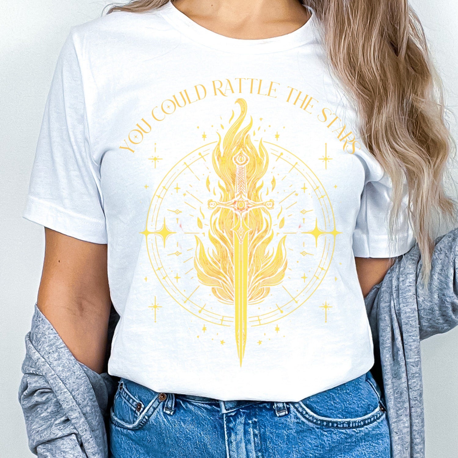 (TOG) -  Kingsflame Shirt, You Could Rattle the Stars, Fantasy Tee for Fans of Rowan, Manon, and Aelin, TOG Ideal Gift