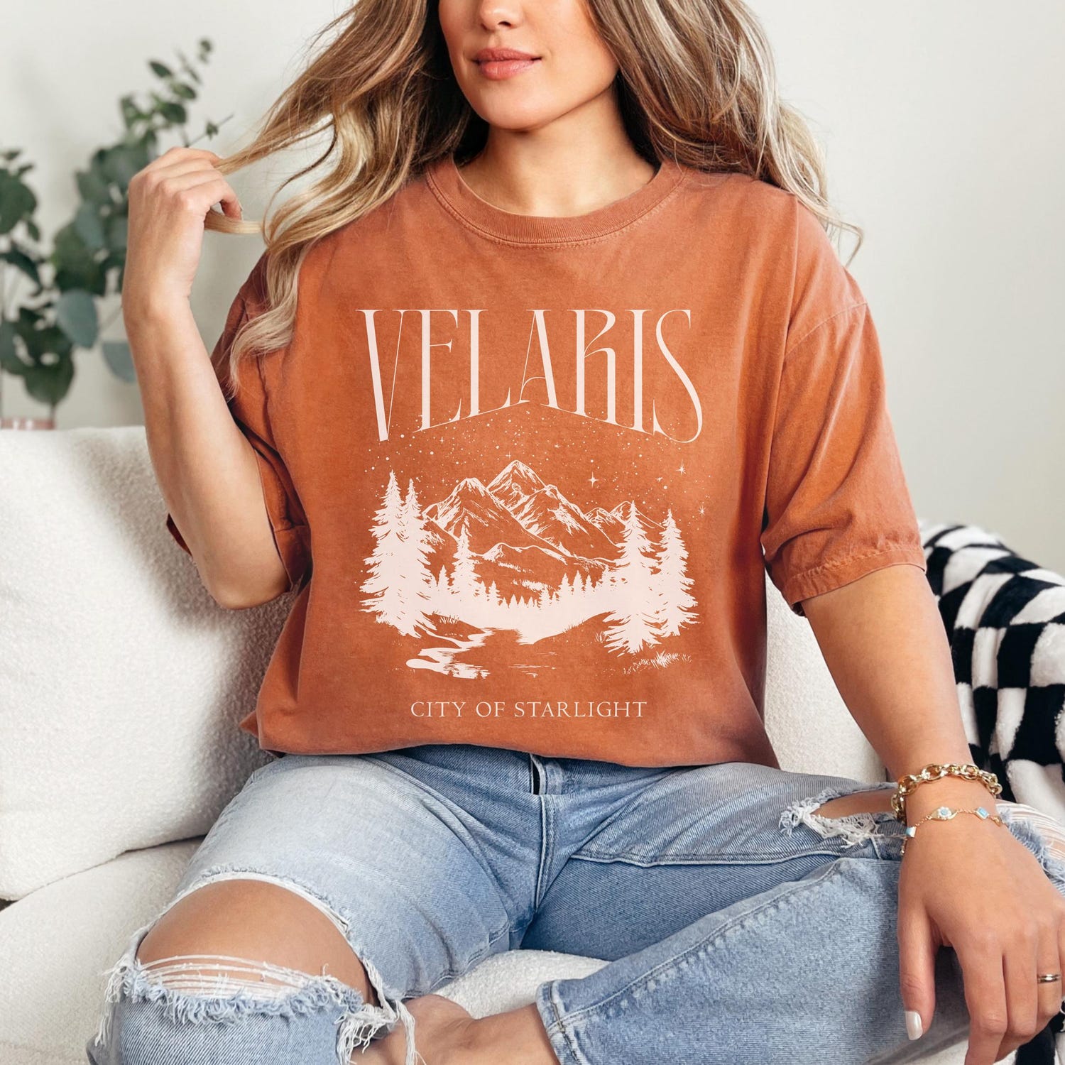 ACOTAR -  Velaris Comfort Colors Shirt ACOTAR shirt, ACOTAR merch, ACOMAF shirt, bookish merch, sarah j maas, Night Court Shirt