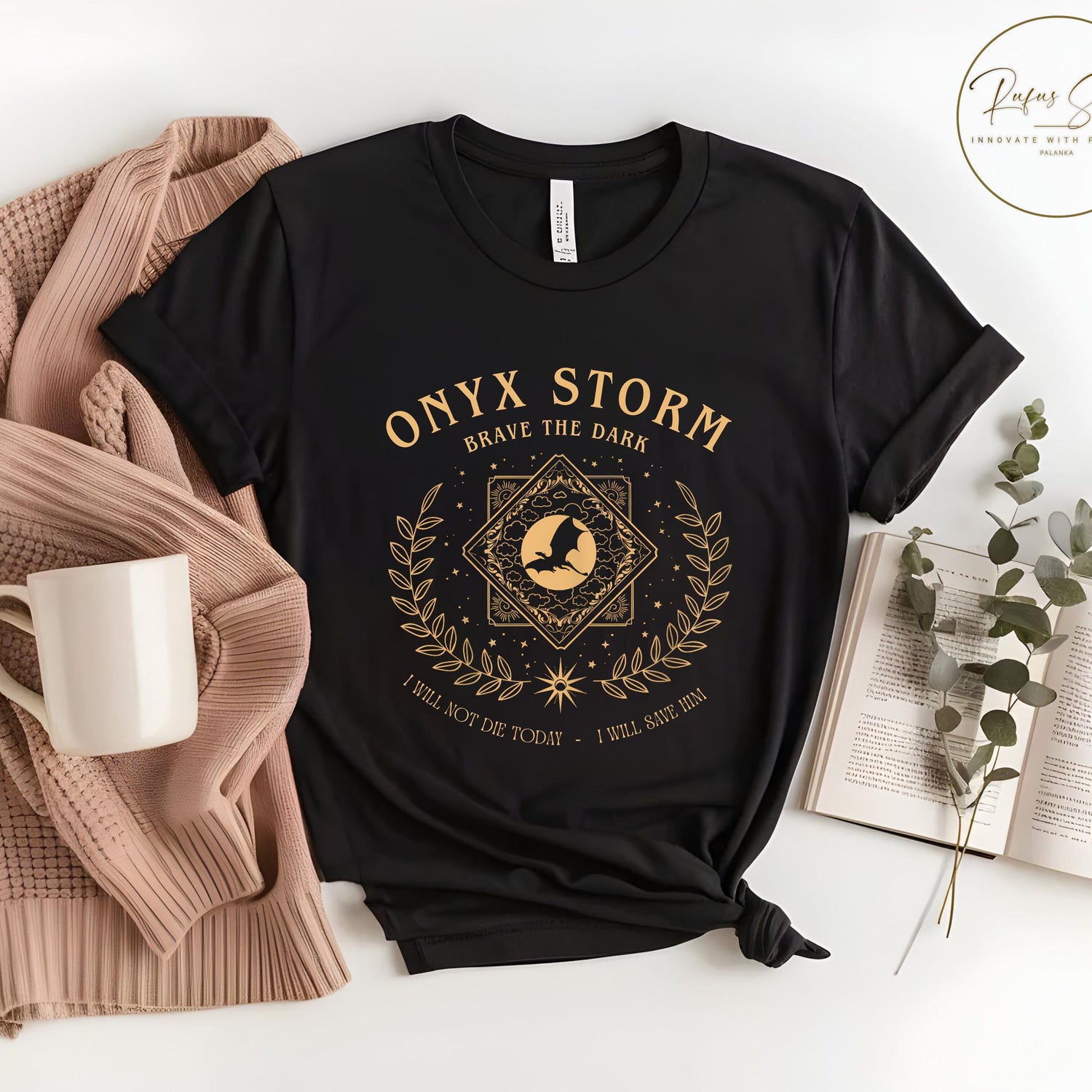 Fourth Wing -  Onyx Storm Brave The Dark Comfort Colors Shirt, Fantasy Book Shirt, Reading Lover Tee, Dragon Lover Gift, Fourth Wing Shirt, Dragon Rider