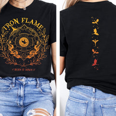 Iron Flame Shirt, Fourth Wing Shirt, Rebecca Yarros Shirt, Dragon Rider Shirt, Violt Sorrengail, Bookish Shirt, Basgiath War College Shirt