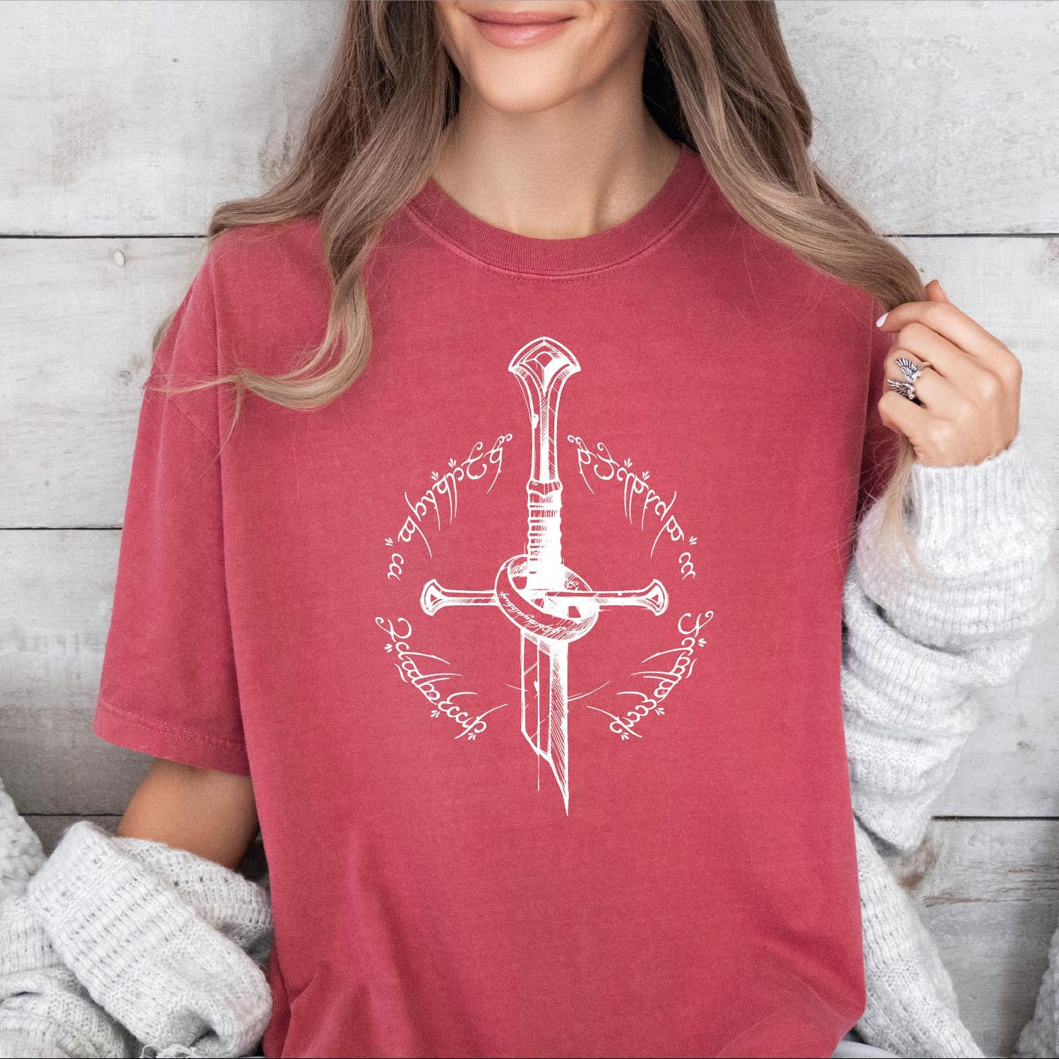 LOTR -  Tolkien Shirt, Narsil Broken Blade Shirt, Lotr Tee, Lotr Fan Nerdy Gift, Gifts for Book Lovers, Lotr Sword