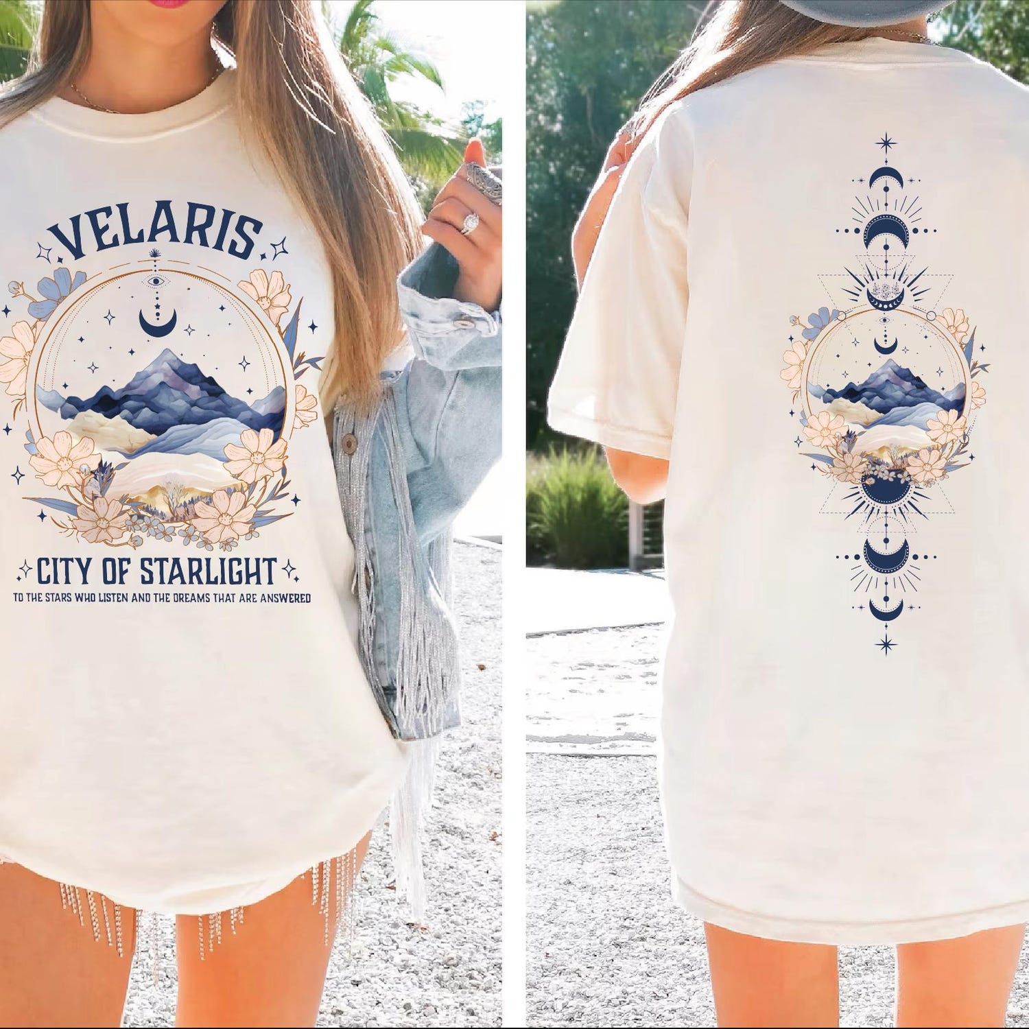 ACOTAR -  Velaris City Of Starlight Two-Sided Shirt, The Night Court TShirt, SJM Merch Shirt, Acotar Velaris ,Velaris Bookish VLB743