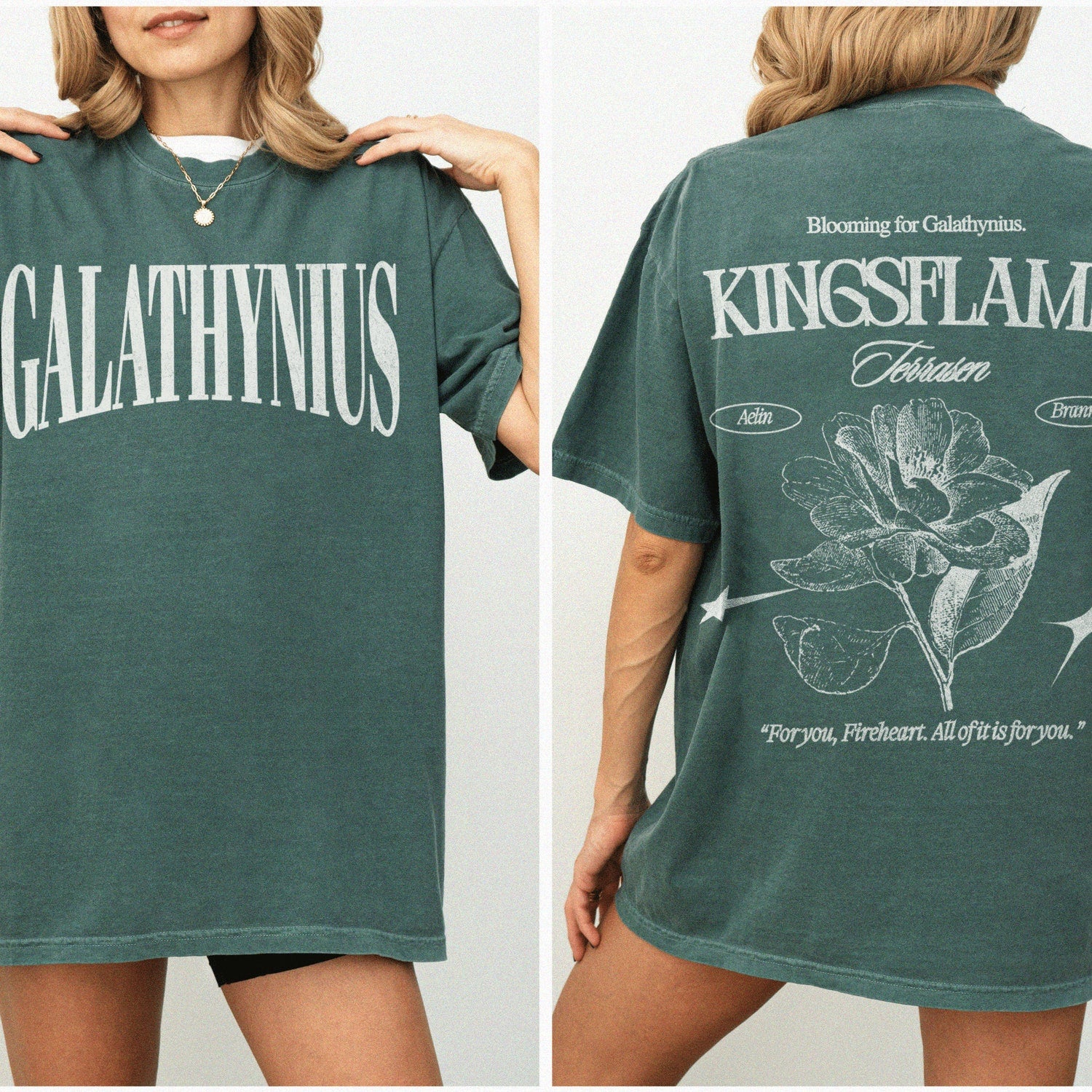 (TOG) -  Aelin Galathynius Shirt Kingsflame Shirt Terrasen Merch Fireheart Throne of Glass Hoodie SJM LICENSED The Thirteen Shirt Manon Blackbeak Tee