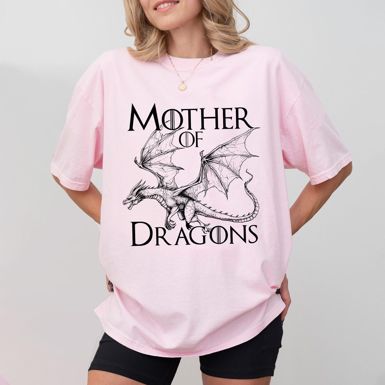 (SOC) -  Mother of Dragons Comfort Colors Shirt, Fantasy Dragon Bookish Shirt, Book Lover Shirt for Mom, Funny Mom Shirt, Fantasy Book Lover Shirt