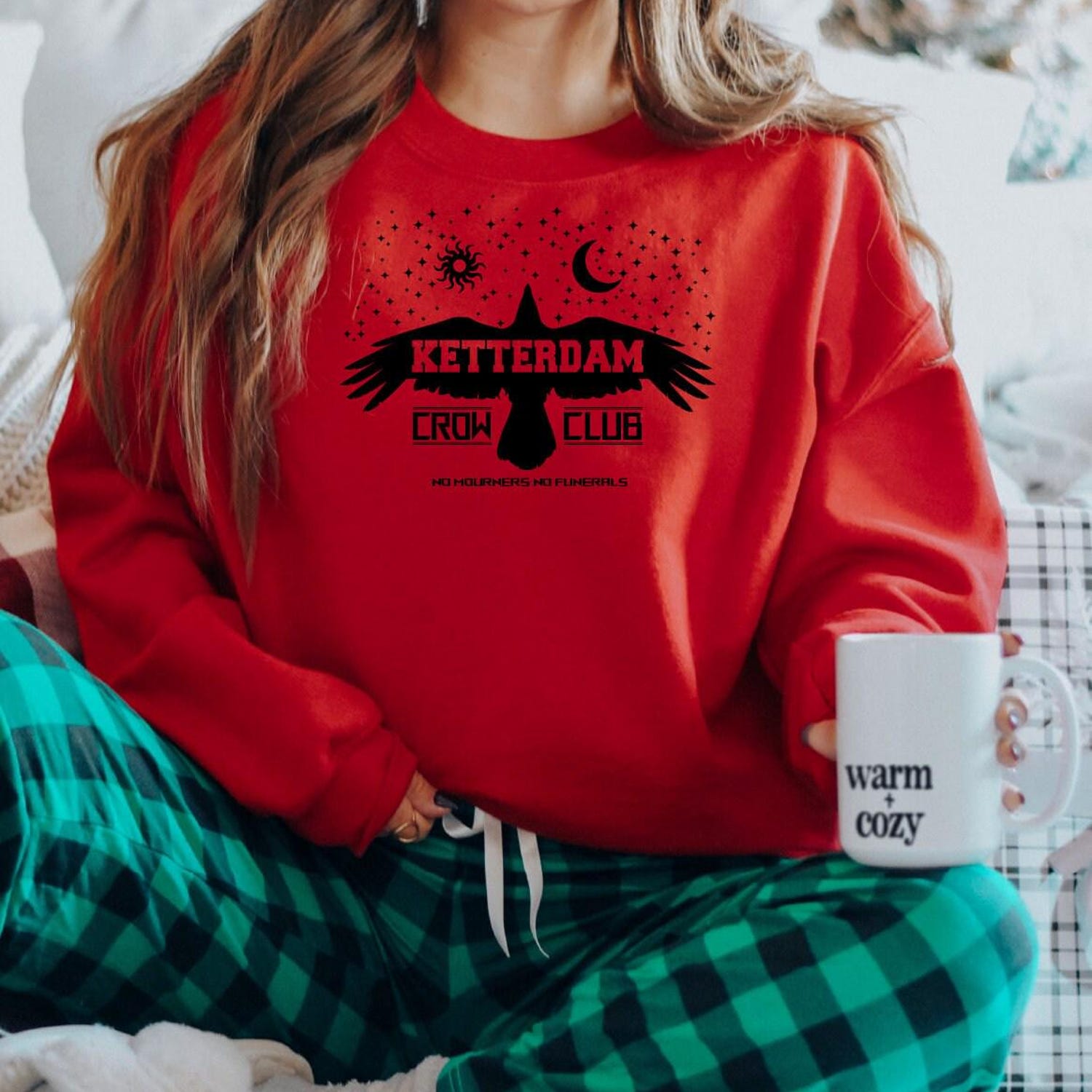 (SOC) -  Ketterdam Crow Club Sweatshirt, Ketterdam Sweater, Six Of Crows Hoodie, No Mourners No Funeral Outfit, Ketterdam Crow Club, PNR079