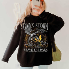 Fourth Wing -  Fourth Wing Series Sweatshirt, Onyx Storm Sweatshirt, Dragon Rider, Bookish Hoodie, Gift for Book Lover, Violet Sorrengail, Fantasy Book