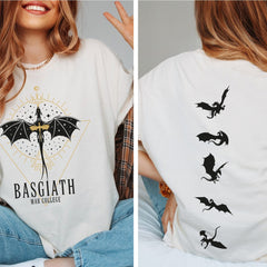 Basgiath War College Comfort Colors Shirt, Fourth Wing  Shirt, Dragon Rider Shirt, Rebecca Yoros,Fourth Wing, Mother's Day Gift