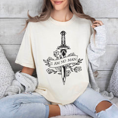 LOTR -  I am No Man Shirt, Booktok Merch, Dark Academia, Lord of the Rings, Girl Power, Eowyn Sweatshirt, Book Quote, Book Lover Gift