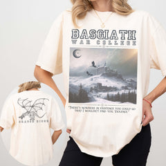 Basgiath War College, Dragon Rider Shirt, Xaden Riorson, Fourth Wing Shirt, Basgiath Comfort Colors, Iron Flame Tee, Rebecca Yarros Apparel