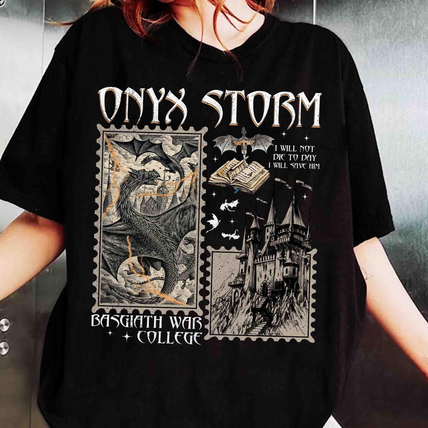 Fourth Wing -  Fourth Wing Series Shirt, Onyx Storm Shirt, Basgiath War College, I Will Save Him, Dragon Lover Shirt, Fantasy Bookish Gift, Fourth Wing