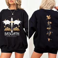 Fourth Wing -  Basgiath War College Sweatshirt ,Dragon Rider, Fourth Wing Hoodie, Violet Sorrengail,Xaden Riorson, Fly or Die,Riders Quadrant,Rebecca Yoros