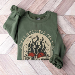 (TOG) -  Throne of Glass Fireheart Shirt, Fireheart Sweatshirt, Terrasen To Whatever End Kingdom Of Ash Shirt, ACOTAR Shirt, Aeline Galathynius, TOG