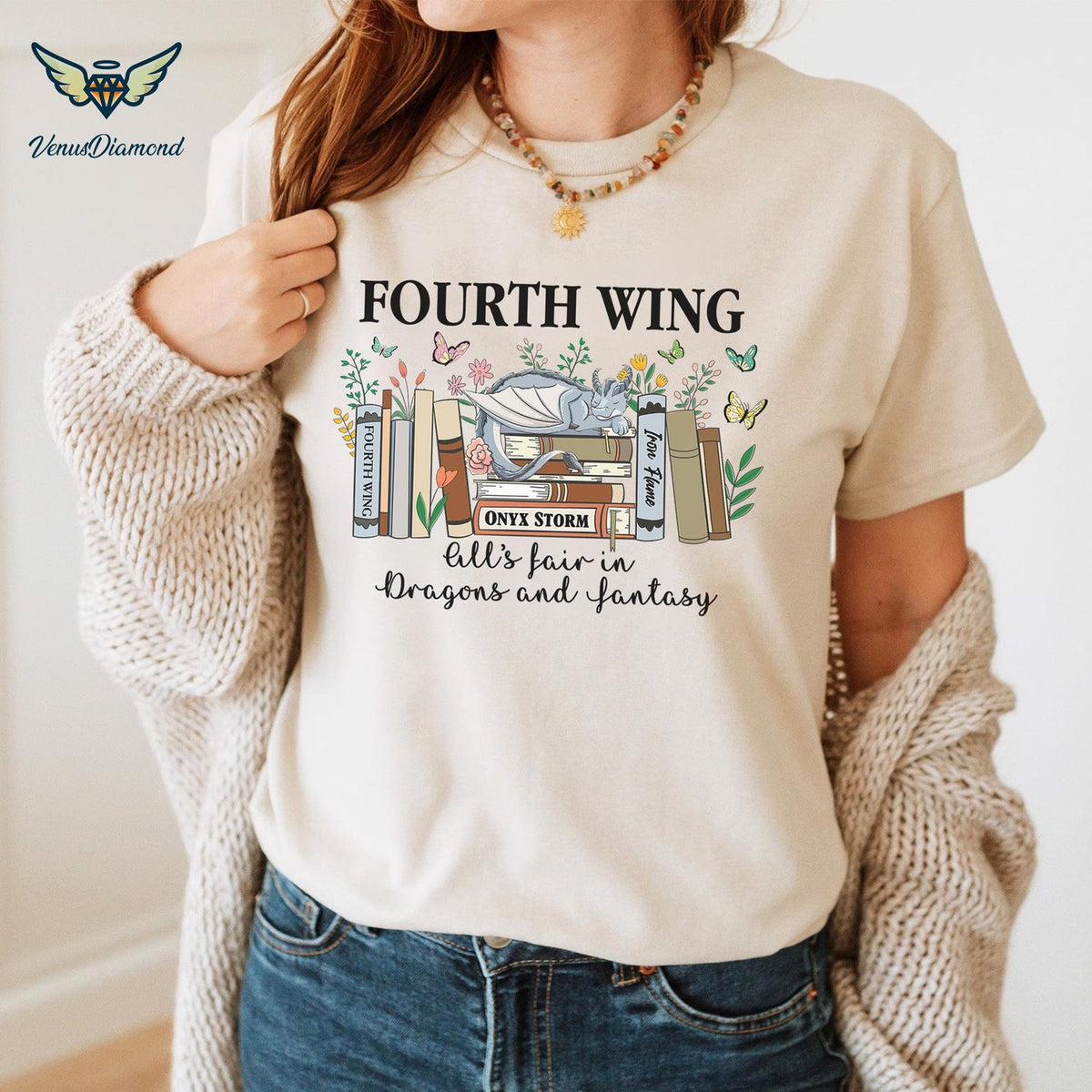 Fourth Wing -  Fourth Wing All's Fair In Dragons and Fantasy Shirt , Fourth Wing Shirt, Fourth Wing Merch Riorson, Onyx Storm Tee, Bookish Gift, Book Lover