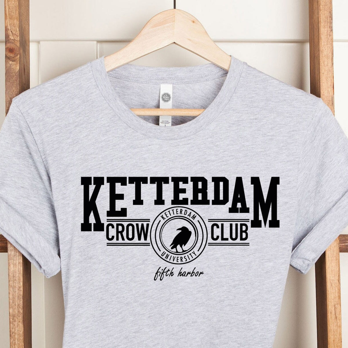 (SOC) -  Ketterdam Crow Club Shirt, Six of Crows, Student Gift, Gift For Student, Educational Tee, Secondary School, Unisex Apparel, Adult T-Shirts