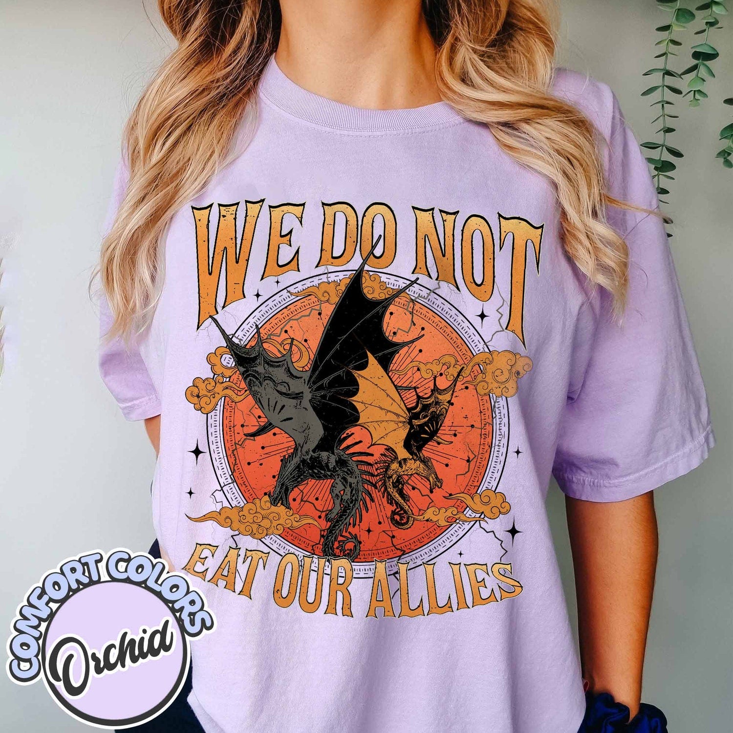 Fourth Wing -  We Do Not Eat Our Allies Comfort Colors Shirt, Fourth Wing Tee, Die or Fly Tee, Basgiath War College Tee, Book Lover Tee, Dragon Rider Tee