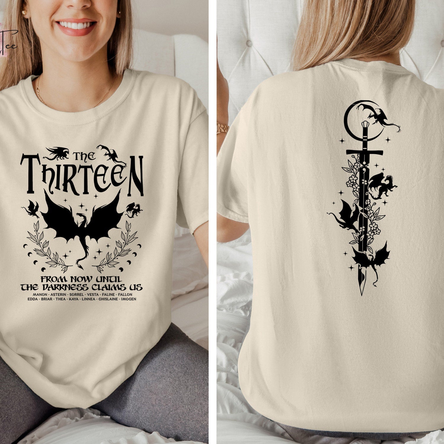 (TOG) -  The Thirteen Throne Of Glass T-Shirt, From Now Until The Darkness Claims Us Shirt, We Are The Thirteen Shirt, Book Lover Shirt,Bookish Shirt