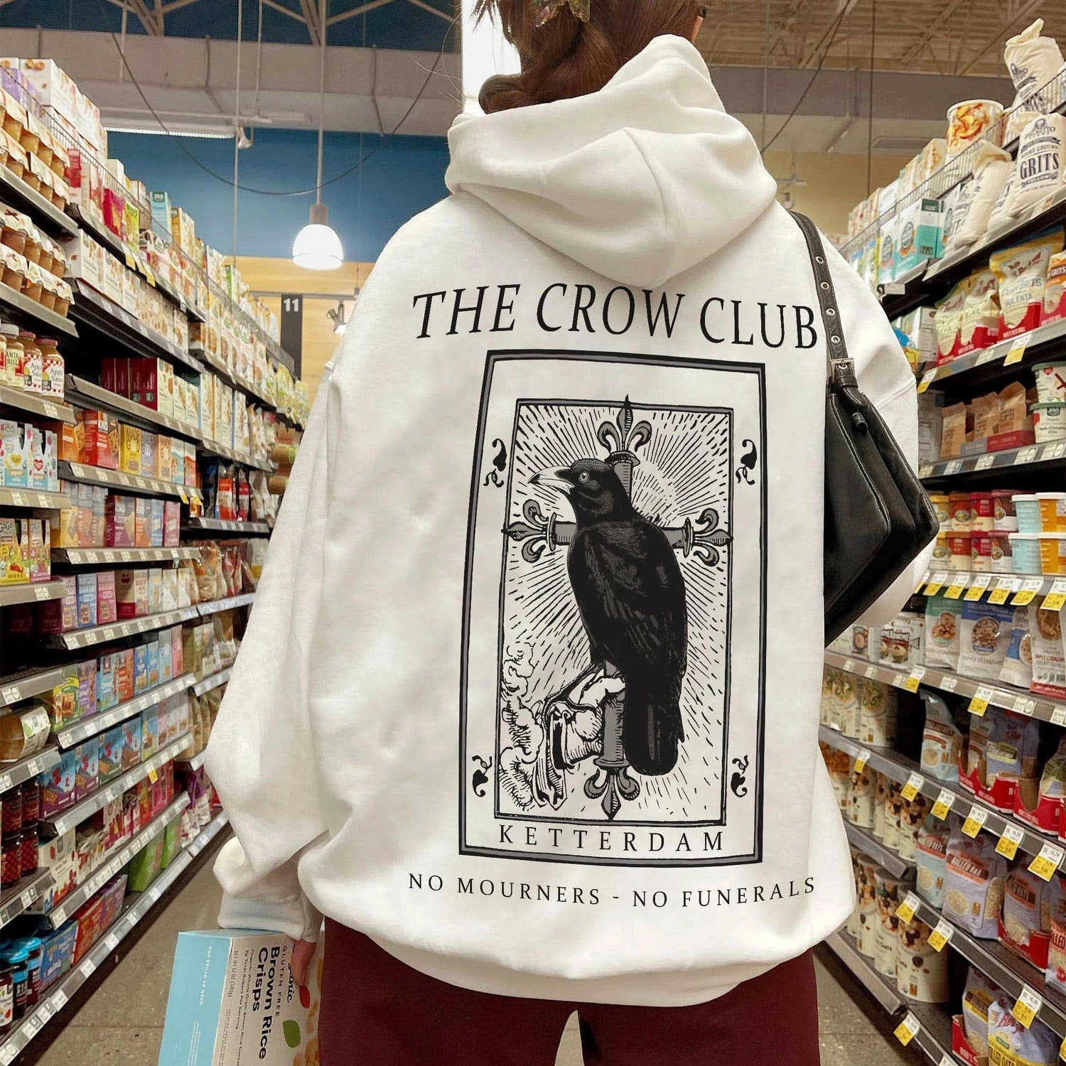 (SOC) -  The Crow Club Sweatshirt, Six of Crows shirt, No Mourners No Funerals Shirt, Ketterdam Crow Club Shirt, , Six of Crows, Student Gift