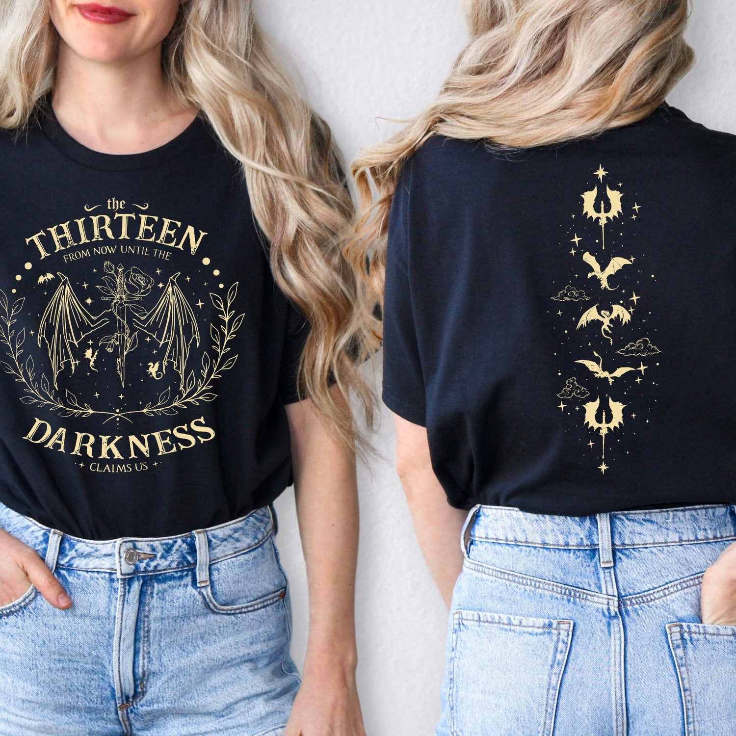 (TOG) -  The Thirteen Throne Of Glass Shirt, Sjm Merch, From Now Until The Darkness Claims Us Shirt, We Are The Thirteen, Bookish Gift