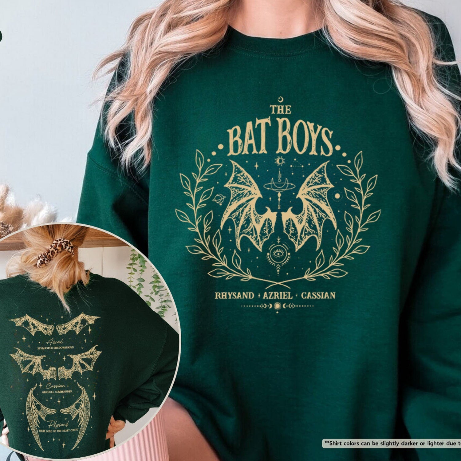 ACOTAR -  Bat Boys Sweatshirt, The Night Court Sweater, A Court OF Thorns And Roses Rhysand Cassian Azriel,Bookish Hoodie,Book Lover Gift,Bookish Gift