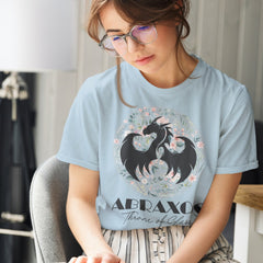 (TOG) -  Abraxos Botanical T-Shirt, The Thirteen, Throne of Glass, Manon Blackbeak Fandom, Wing Leader, SJM, Sarah J Mass, Bookish Gift