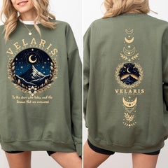 ACOTAR -  Velaris ACOTAR  Sweatshirt, Velaris City Of Starlight, The Night Court Shirt,SJM Merch Shirt,Court of Dreams,Rhysand,Cassian,horns and Roses