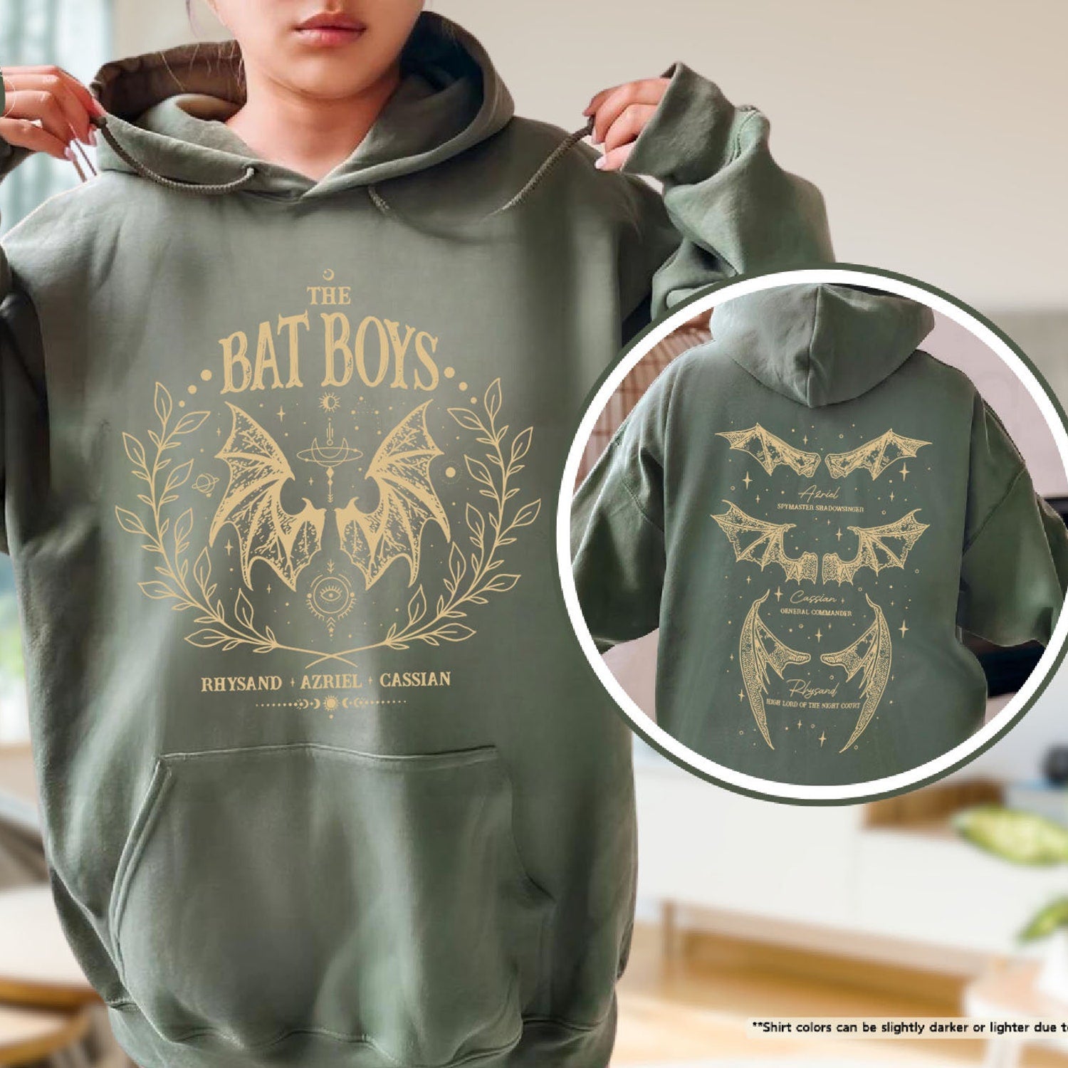 ACOTAR -  Bat Boys Sweatshirt, The Night Court Sweater, A Court OF Thorns And Roses Rhysand Cassian Azriel,Bookish Hoodie,Book Lover Gift,Bookish Gift