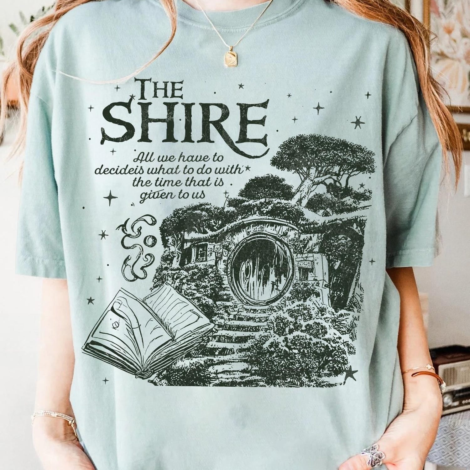 LOTR -  The Shire LOTR Shirt , Fantasy Book Lover Sweatshirt , Funny Second Breakfast Hoodie for Fans